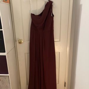 Maroon Bridesmaid Dress